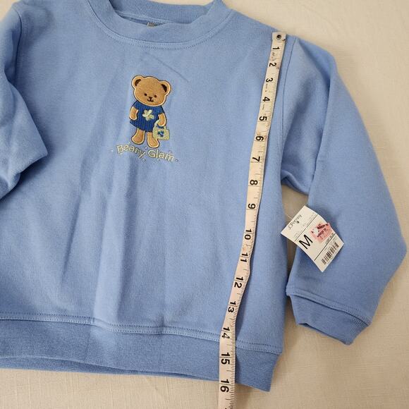 Y2k Deadstock Beary Glam Crewneck 5t - Picture 5 of 7